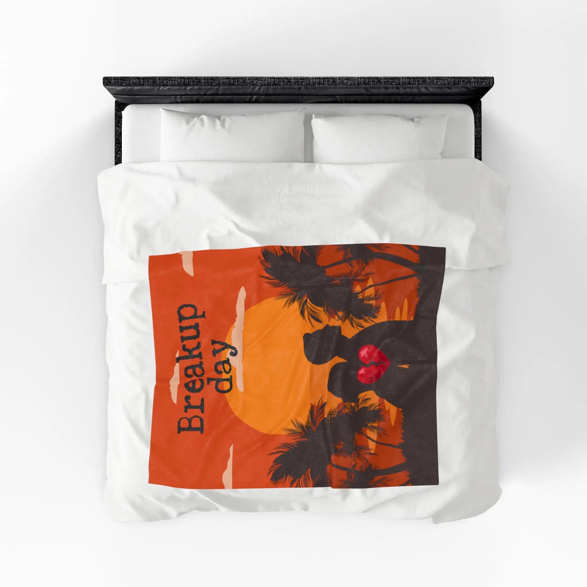 Breakup Day Heartbreak Sunset Romantic Lovers Gifts Blanket