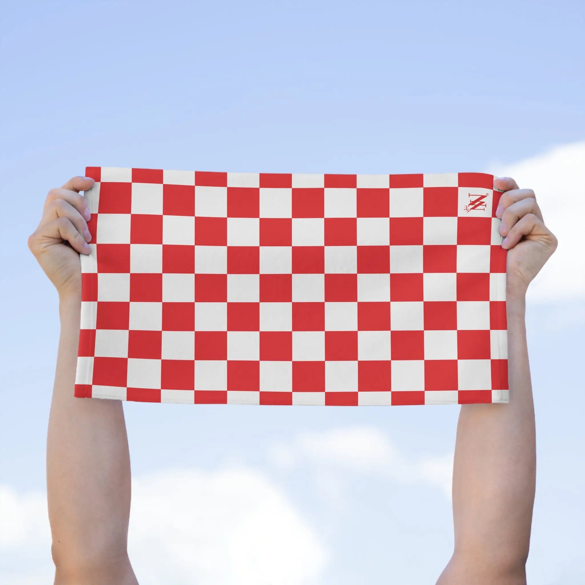 Red Checkered Past | Mix & Match Soft Fun-Flirty Lovers’ Towels