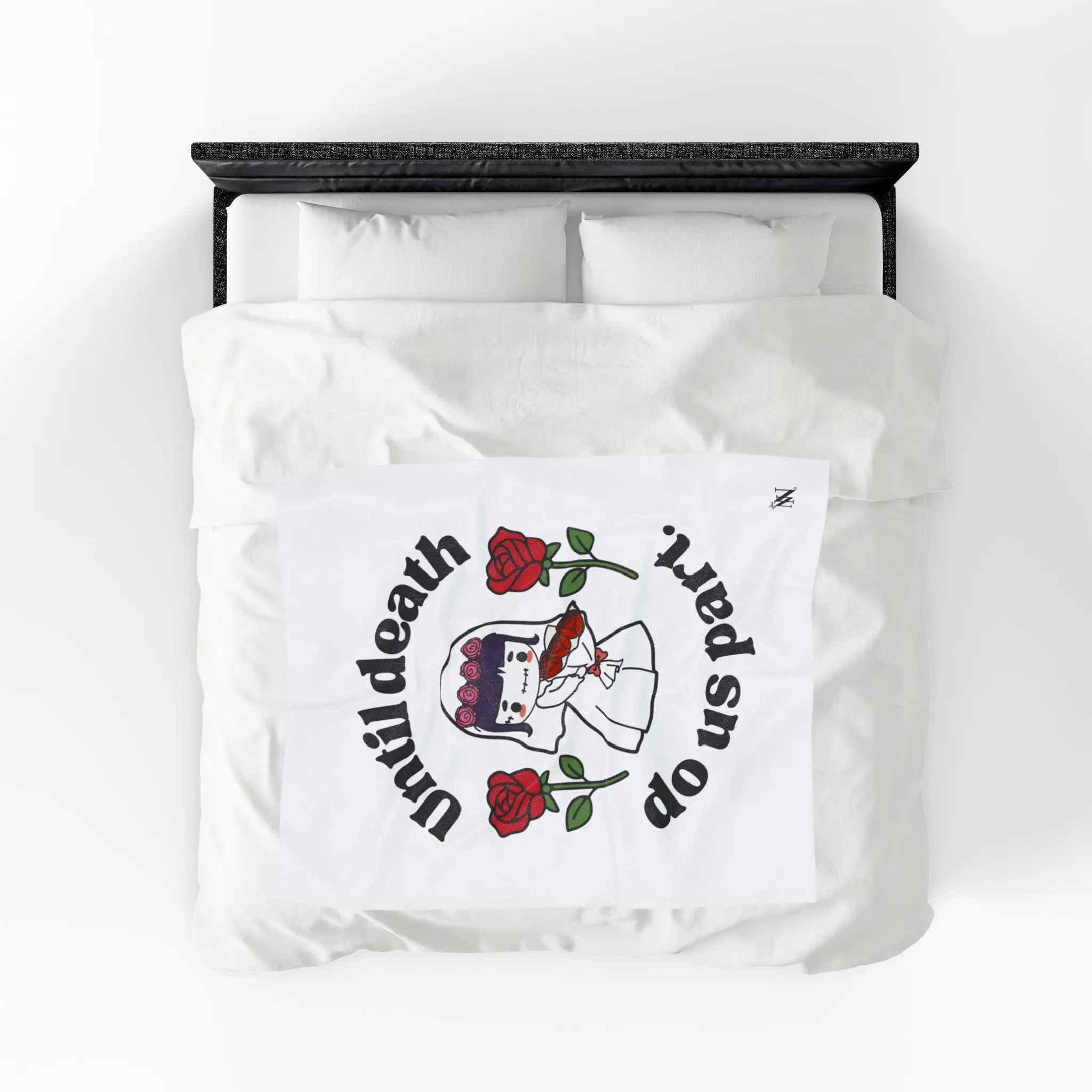 Until Death Do Us Part. Dead Bride Doll Blanket