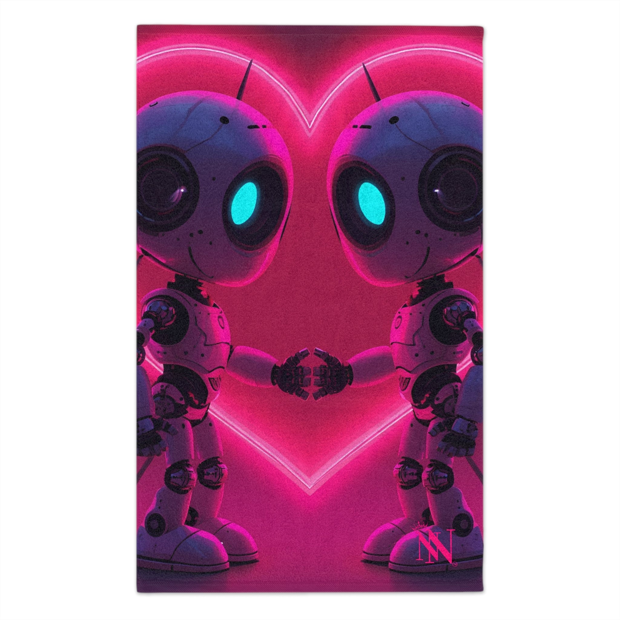 AI Robot Love | Mix & Match Soft Fun-Flirty Lovers’ Towels