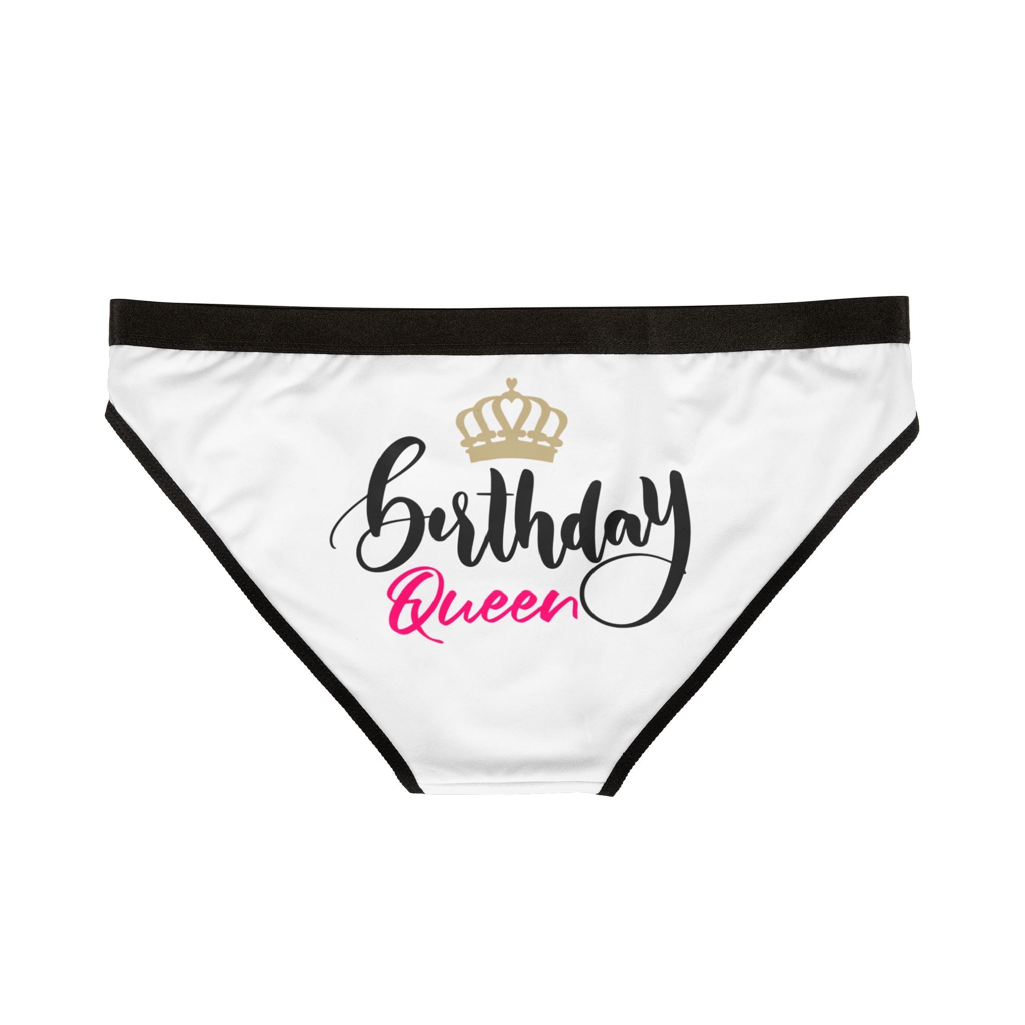 Gold Crown Birthday Queen | Mix & Match Women’s Fun-Flirty Lovers’ Panties