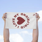 I Love My Girlfriend Heart | Mix & Match Soft Fun-Flirty Lovers’ Towels