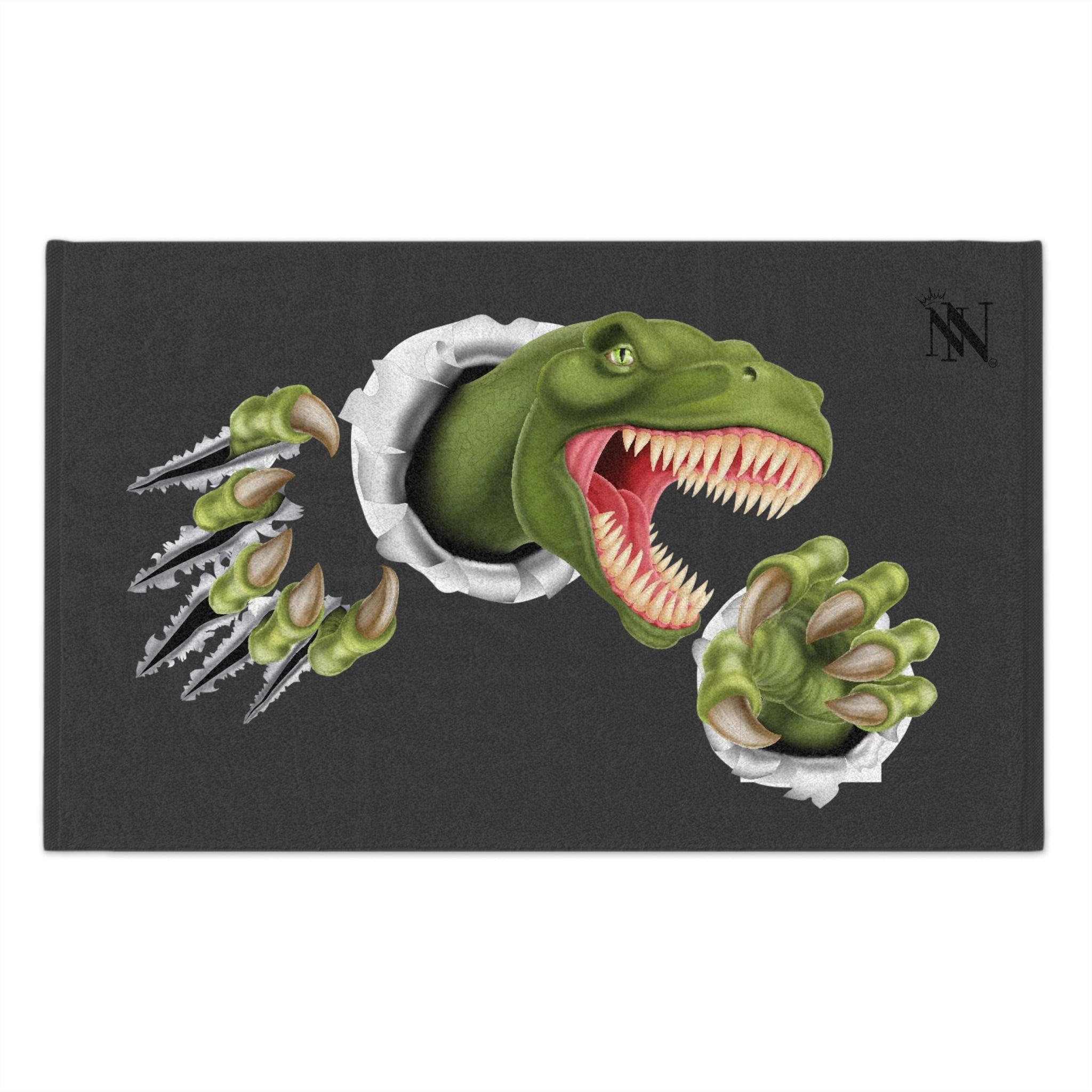 Like a Dinosaur Dark Grey | Mix & Match Soft Fun-Flirty Lovers’ Towels