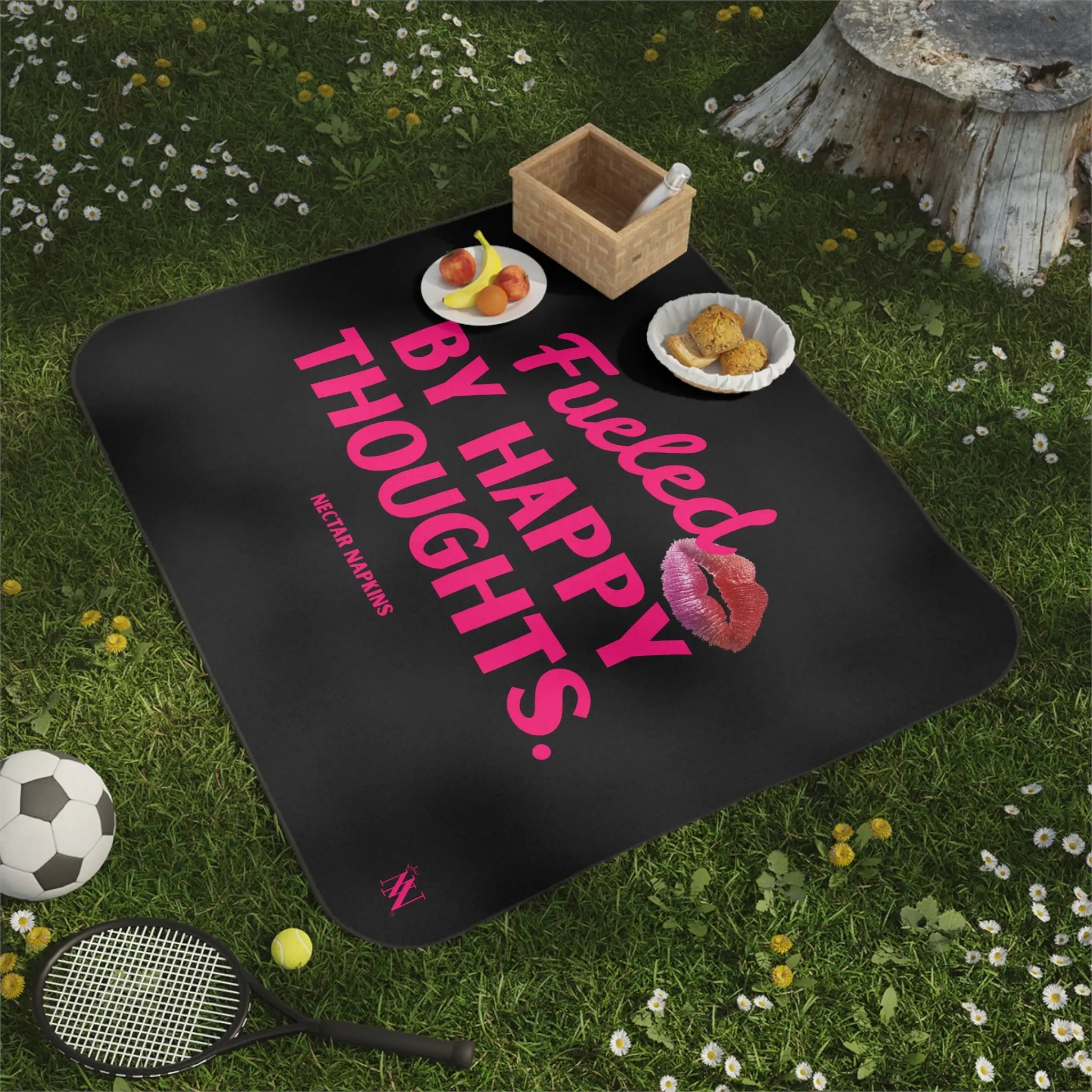 Fueled By Happy Thoughts Sex Blanket