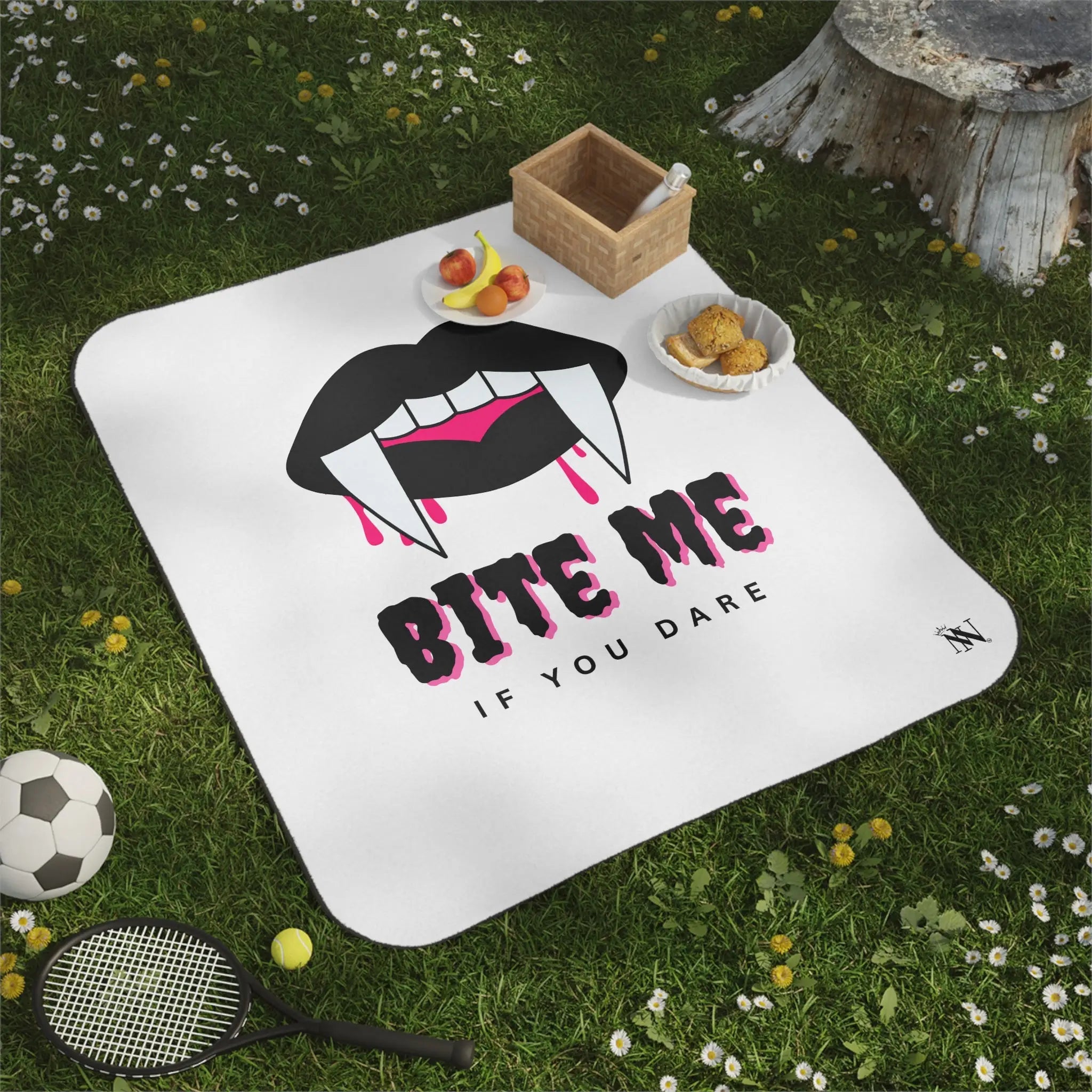 Bite Me if You Dare | Mix Match Fun-Flirty Lovers’ Water-Resistant Blankets
