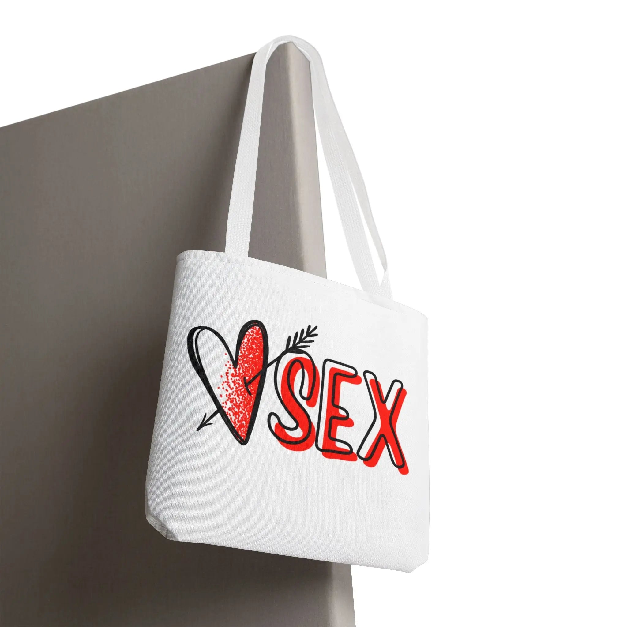 Heart Arrow Sex Tote Bag
