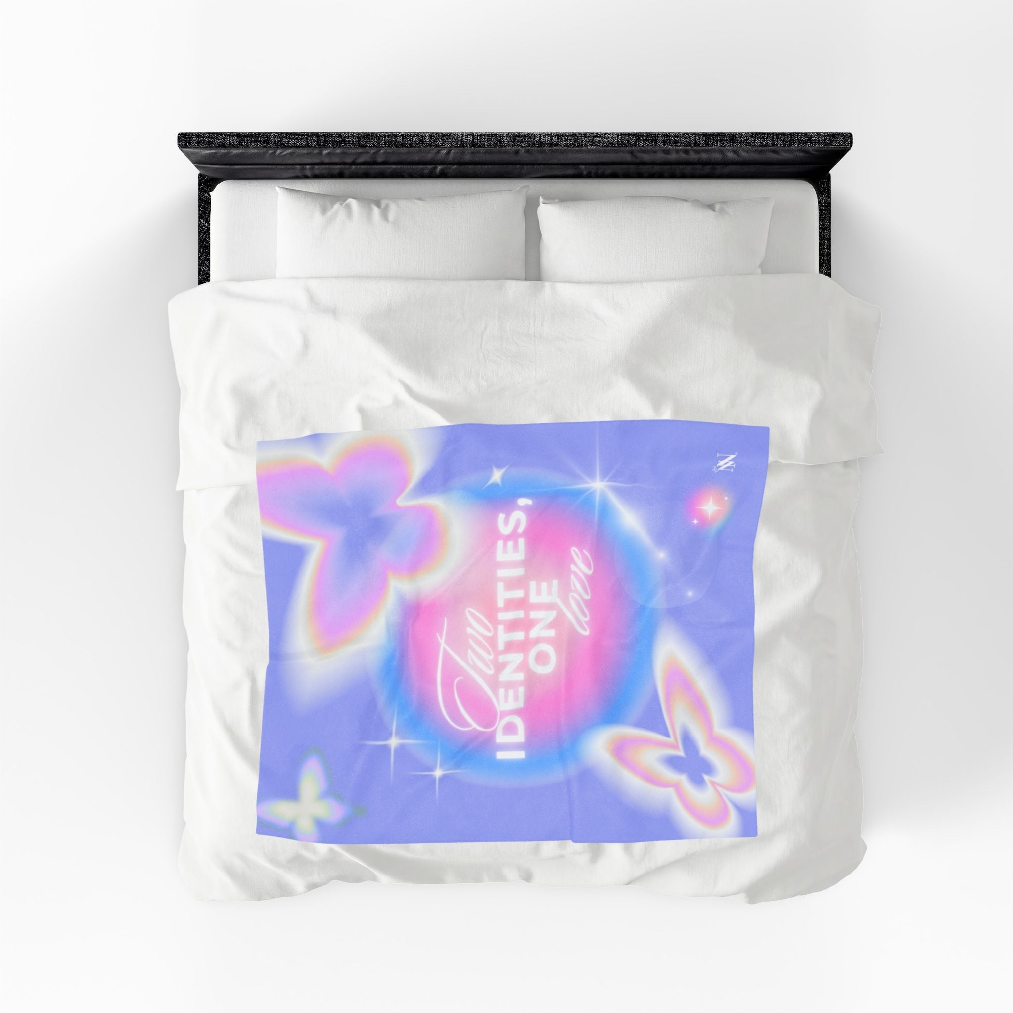Two Identities One Love Romantic Lovers Gifts Blanket