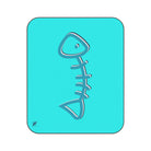 Blue Fish Bone | Mix Match Fun-Flirty Lovers’ Water-Resistant Blankets