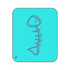 Blue Fish Bone | Mix Match Fun-Flirty Lovers’ Water-Resistant Blankets