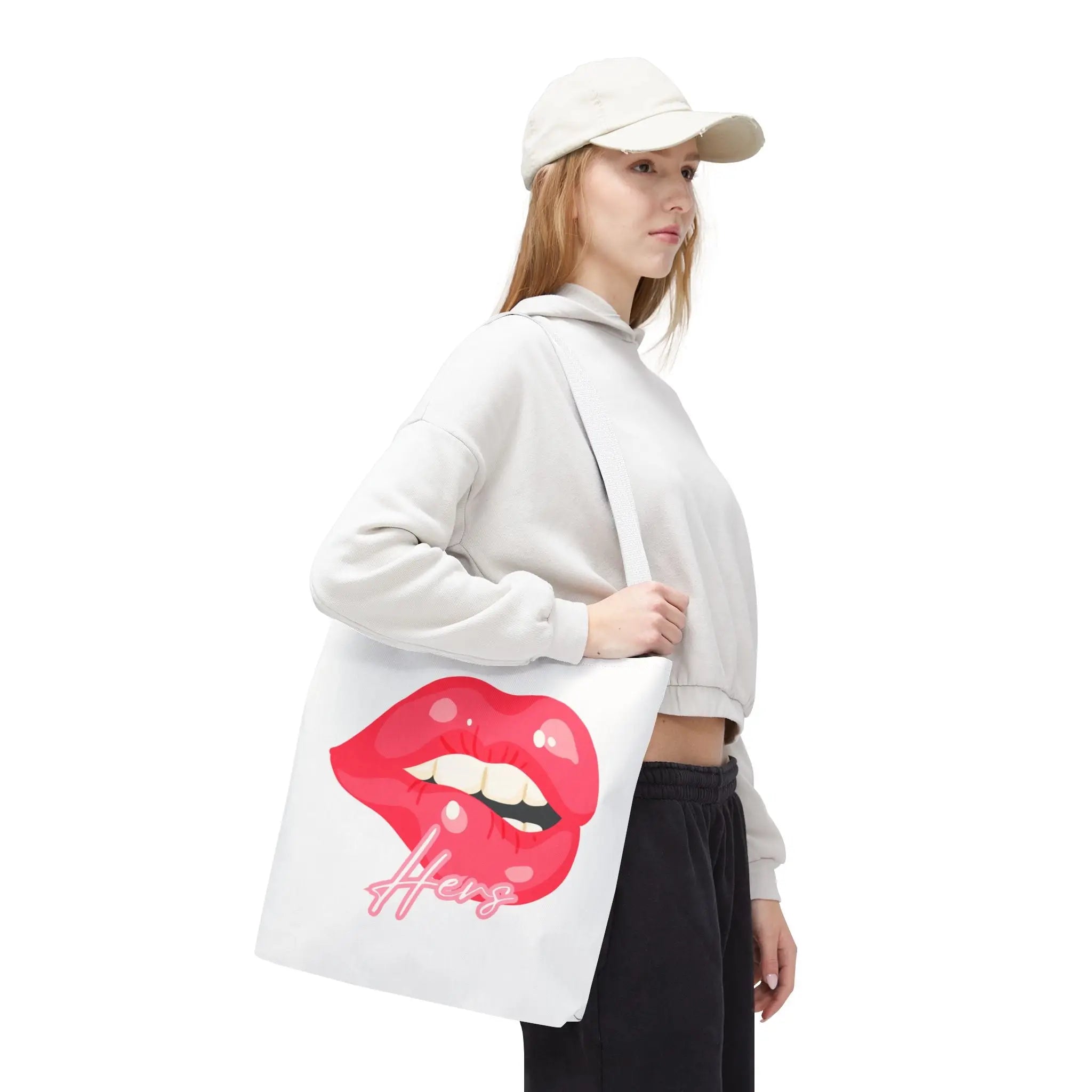 Hers Biting Lip Tote Bag