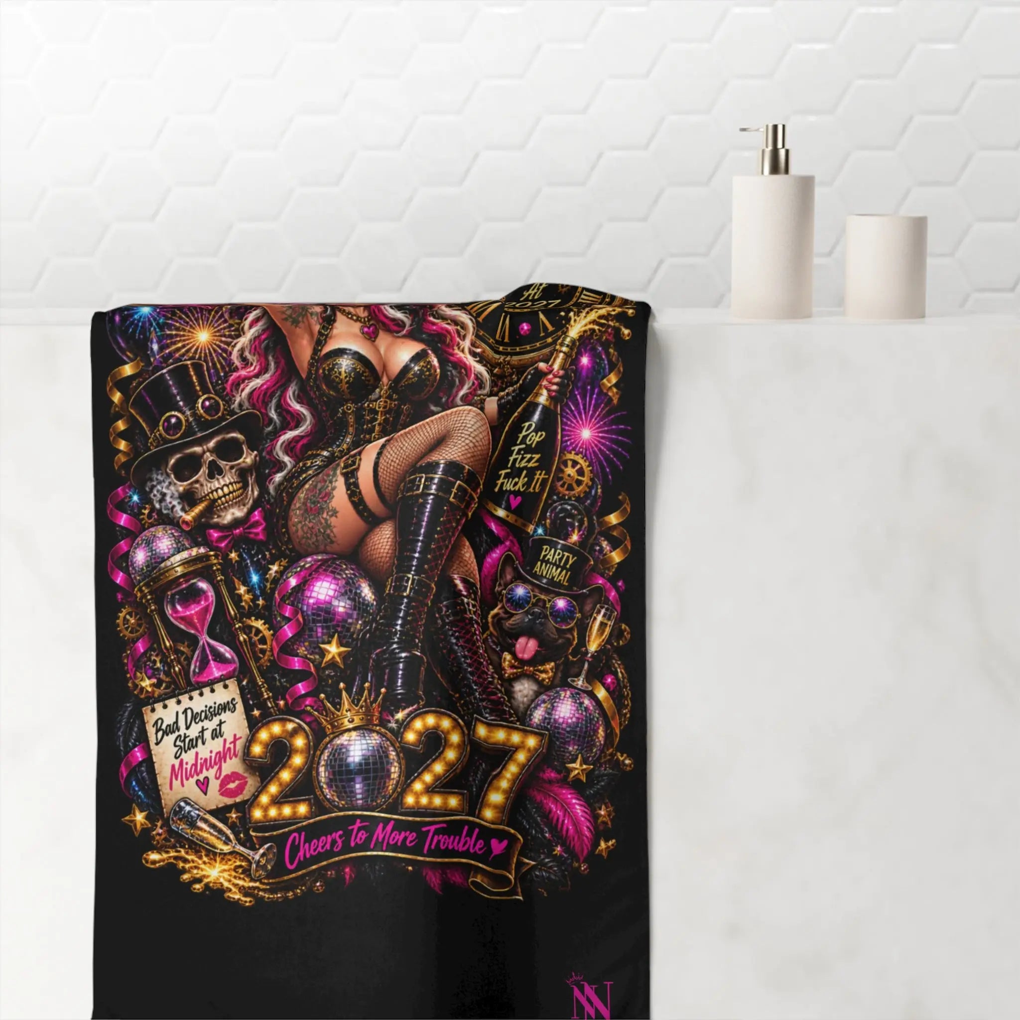 New Year’s Eve Fantasy | Nectar Napkins Lils’ Fun-Flirty Lovers’ Towels