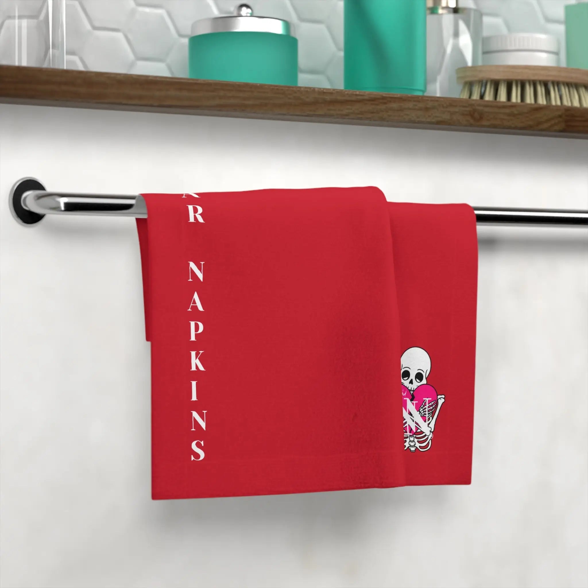 Nectar Napkins Brand Red | Nectar Napkins Lils’ Fun-Flirty Lovers’ Towels