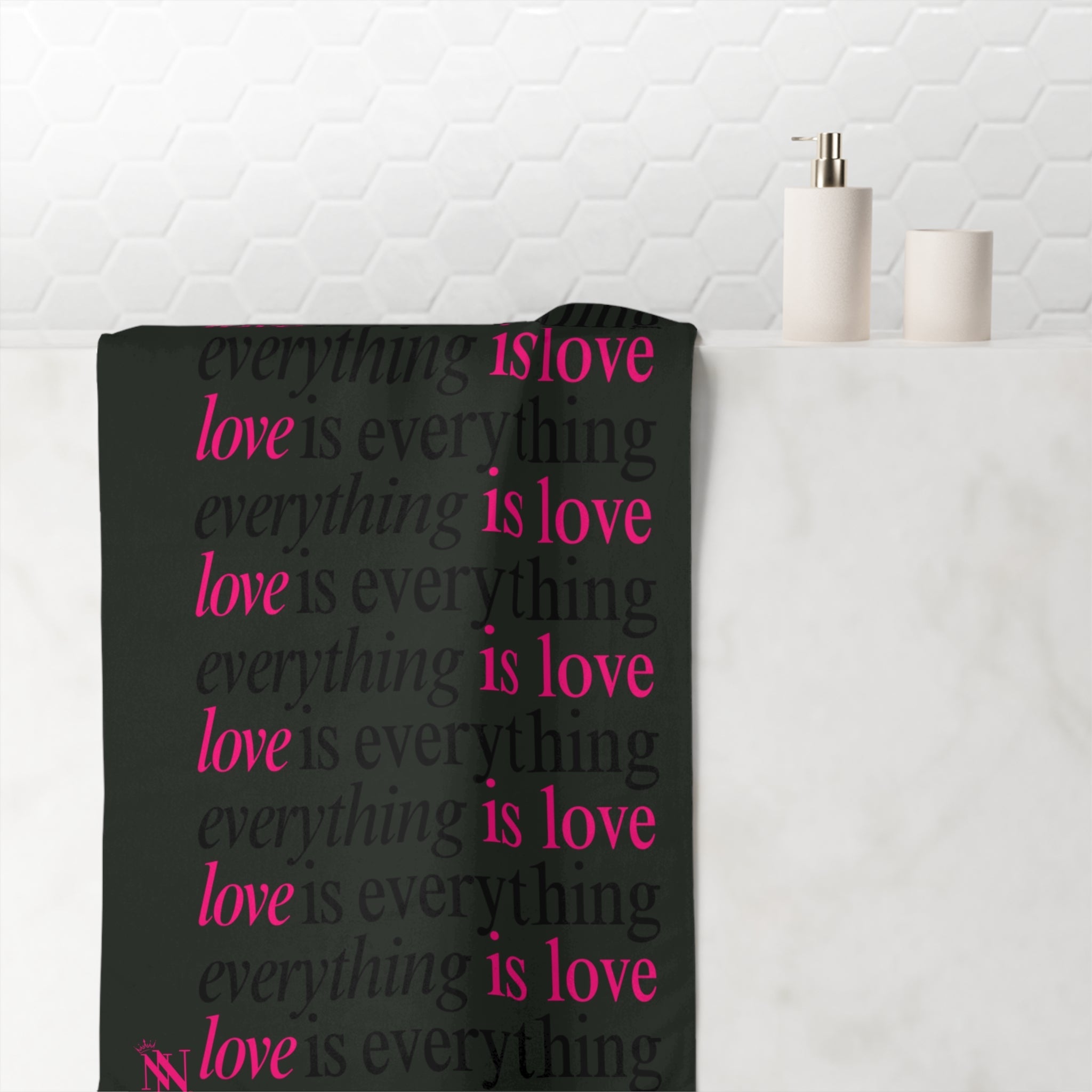 Everything is Love | Mix & Match XL Fun-Flirty Lovers’ Towels