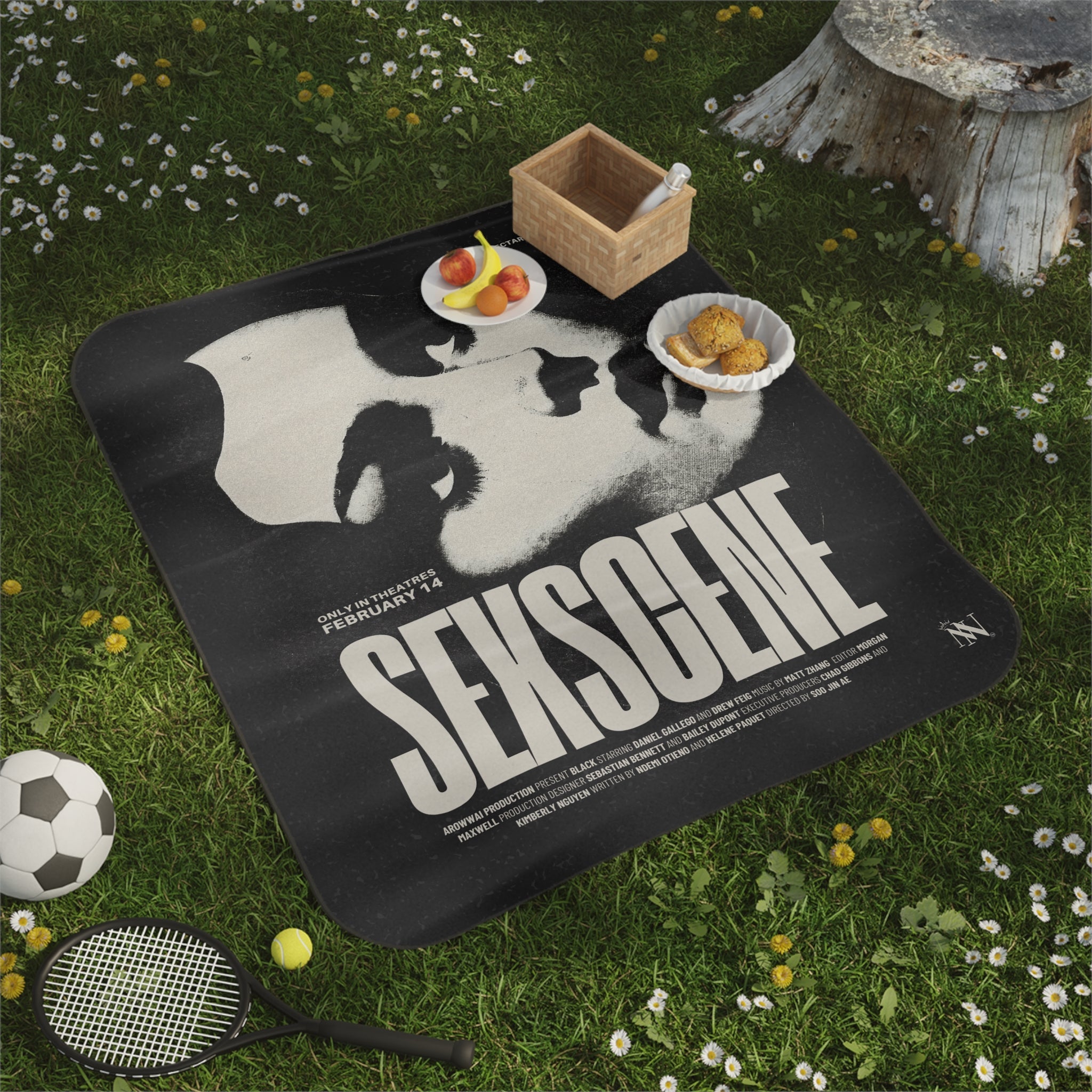 Sex Scene Movie Poster | Mix Match Fun-Flirty Lovers’ Water-Resistant Blankets