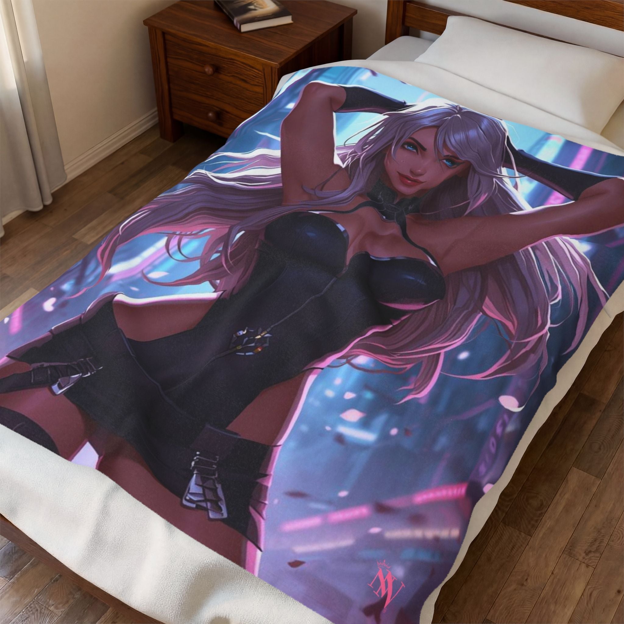 Sexy Anime Maiden Fantasy Women Couple Gifts Sexy Lovers’ Silky Soft Blanket
