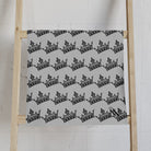 Crown Queen Pattern Silver Cum Towel