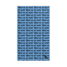 You’re So Hot! Patterned Light Blue Cum Towel