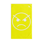 Angry Emoji Neon Yellow | Mix & Match Classic Fun-Flirty Lovers’ Towels