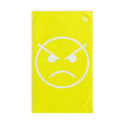 Angry Emoji Neon Yellow | Mix & Match Classic Fun-Flirty Lovers’ Towels