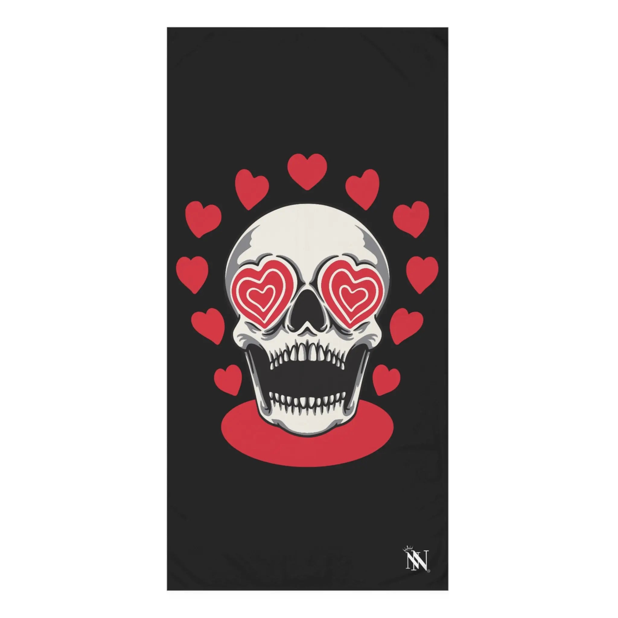 Seeing Hearts Skull Anal Sex Towel