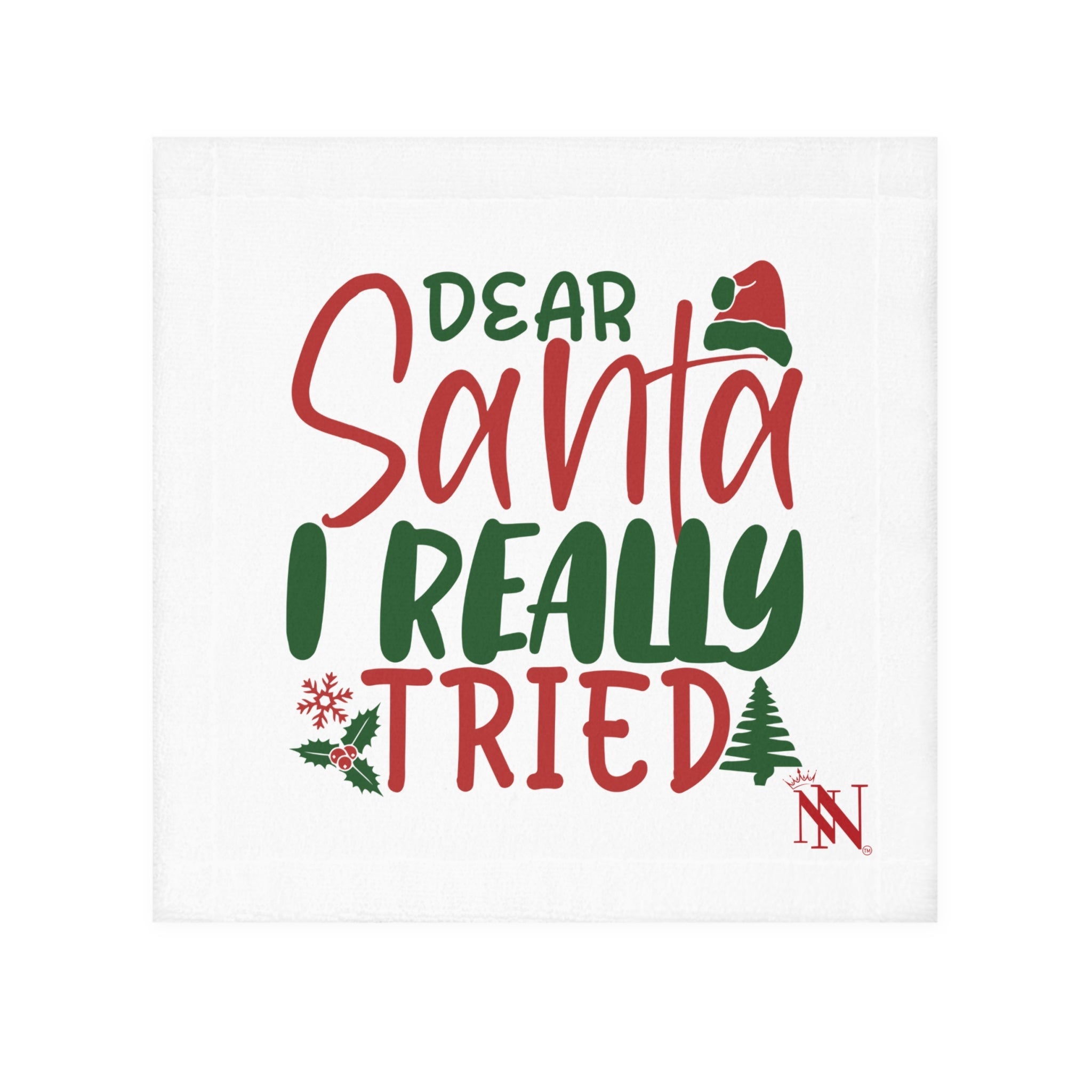 Dear Santa I Really Tried | Mix & Match Lils’ Fun-Flirty Lovers’ Towels