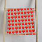 Red Flaming Heart Silver Print | Mix & Match Classic Fun-Flirty Lovers’ Towels