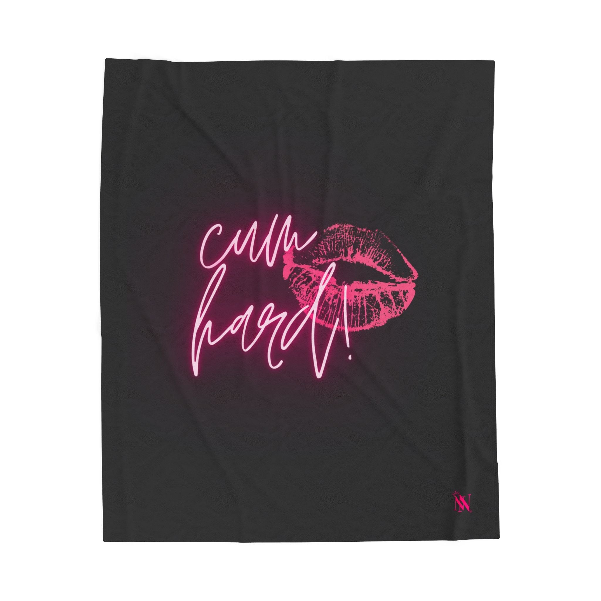 Cum Hard! Kiss Mark | Mix & Match Velveteen Fun-Flirty Lovers’ Blankets