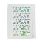 Lucky Multiple Times St. Patrick’s Day Couples Gifts Sexy Lovers’ Silky Soft Blanket