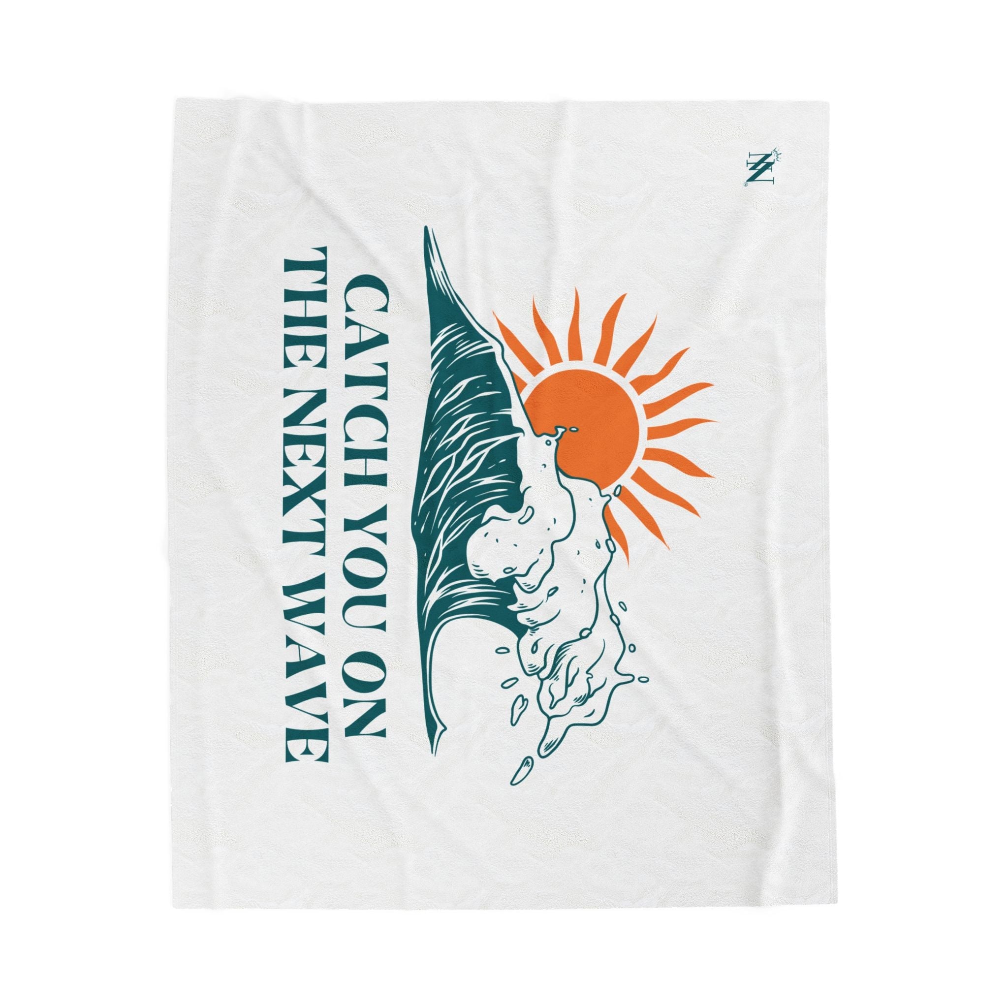 Catch You on the Next Wave Couple Romantic Gifts Silky Soft Love Blanket