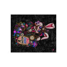 Bad Eggs Welcome Wicked Bunny Crushed Velvet Blanket