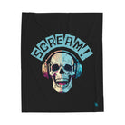 Scream! Skull Headphones | Mix & Match Soft Fun-Flirty Lovers’ Blankets