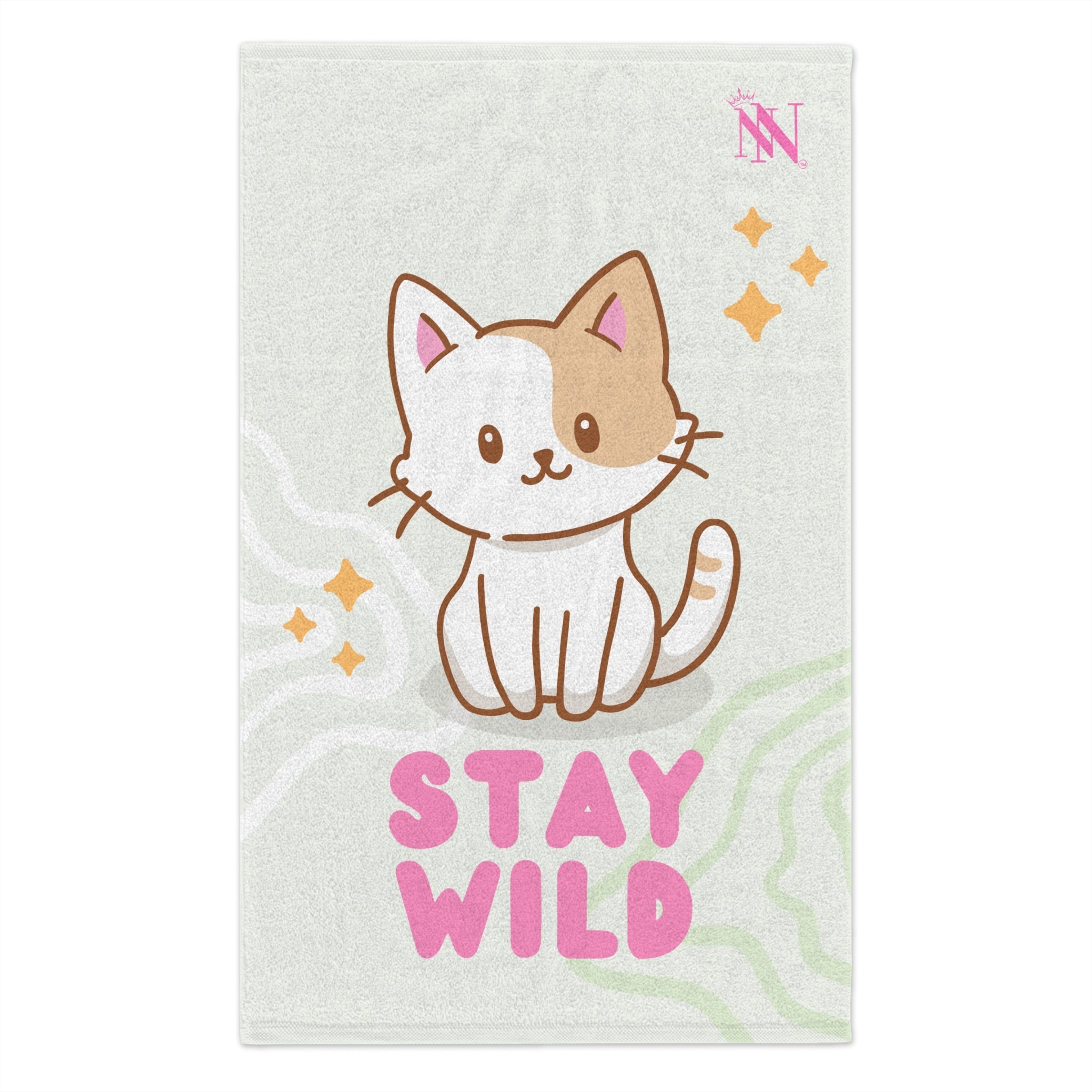 Stay Wild Cute Kitty | Mix & Match Soft Fun-Flirty Lovers’ Towels