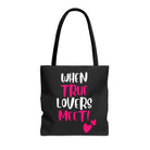 When True Lovers Meet | Nectar Napkins Fun-Flirty Lovers’ Totes