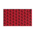 Crown Queen Pattern Red Cum Towel
