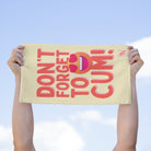 Don’t Forget to Cum! Heart Eyes Emoji Sex Towel