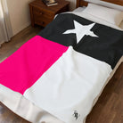 Signature Pink & Black Texas Flag | Mix & Match Soft Fun-Flirty Lovers’ Blankets