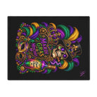 Mardi Gras & Mischief Skull Sex Toy Mat