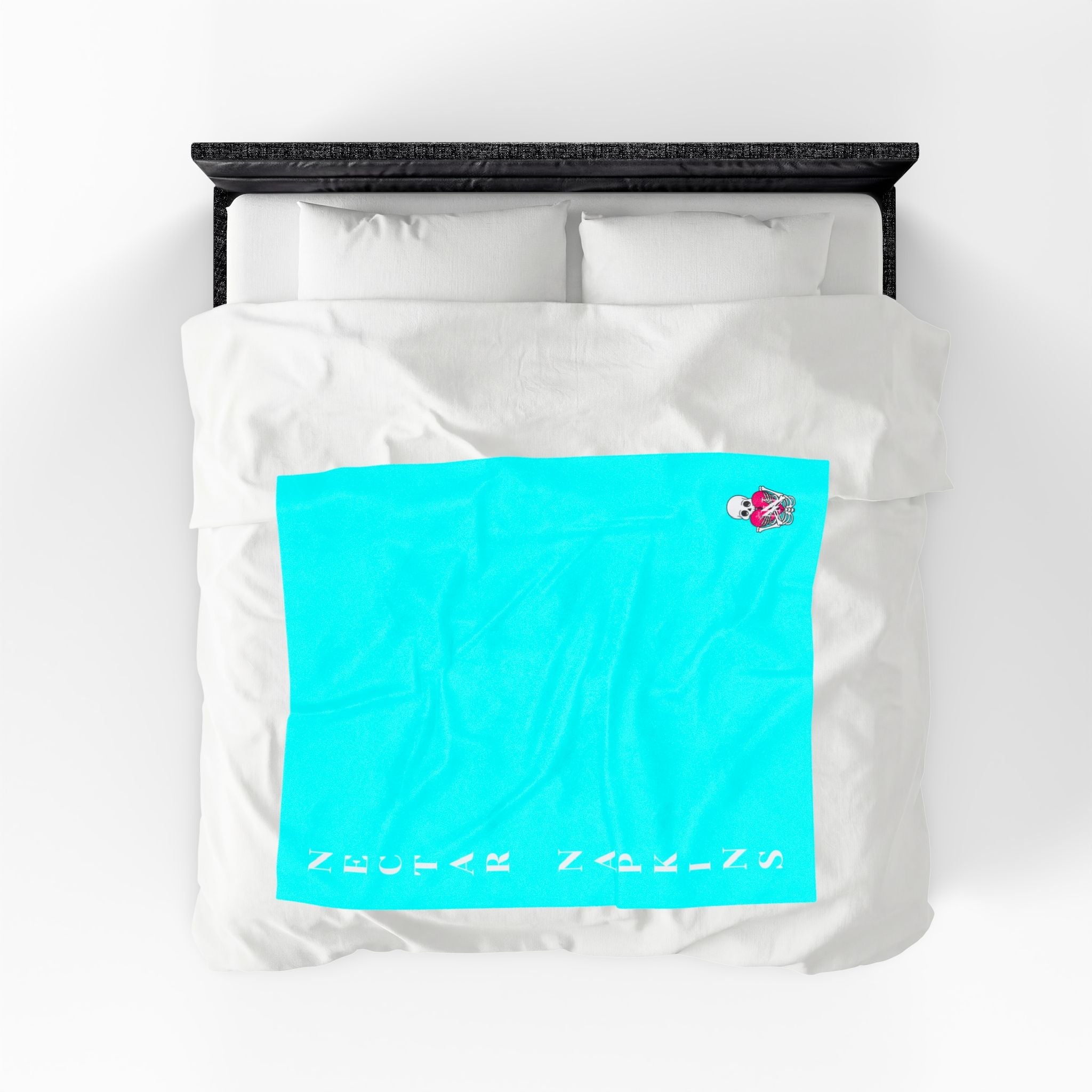 Nectar Napkins Brand Neon Blue Love Blanket