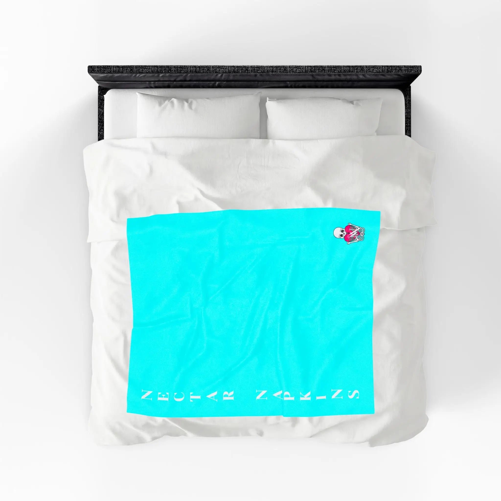 Nectar Napkins Brand Neon Blue Love Blanket
