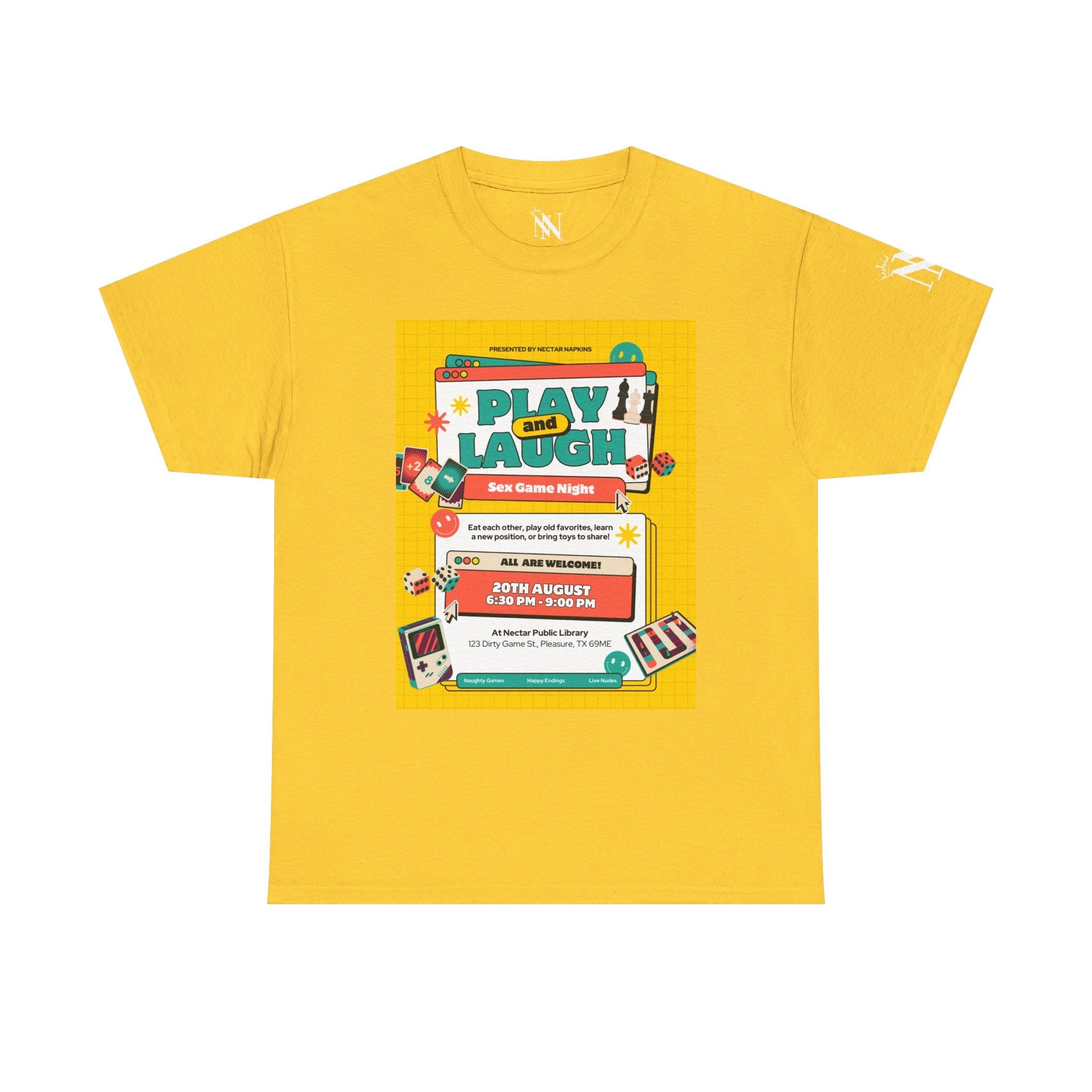 Sex Game Night | Mix & Match 100% Cotton Unisex Fun-Flirty Lovers’ Tees