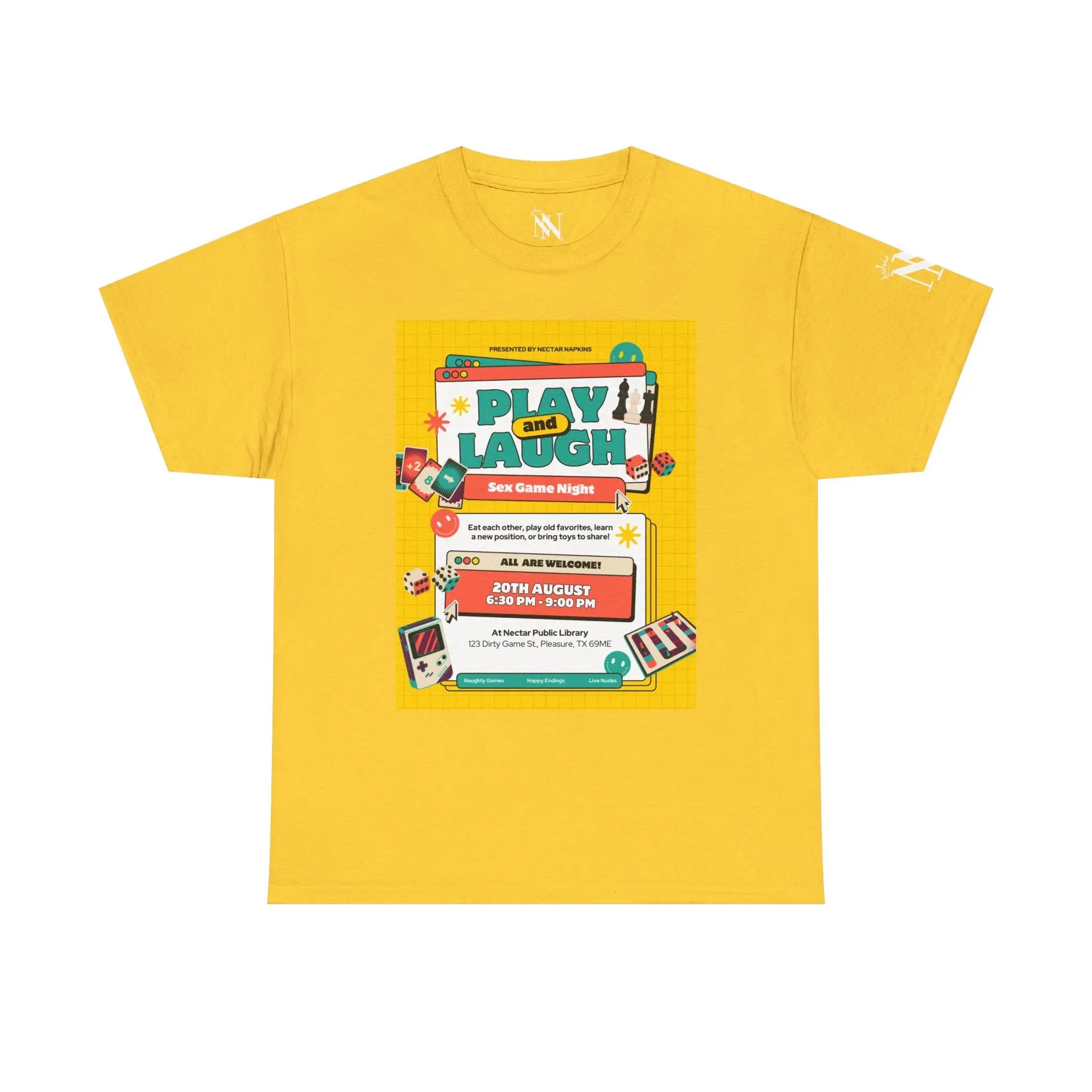 Sex Game Night | Mix & Match 100% Cotton Unisex Fun-Flirty Lovers’ Tees
