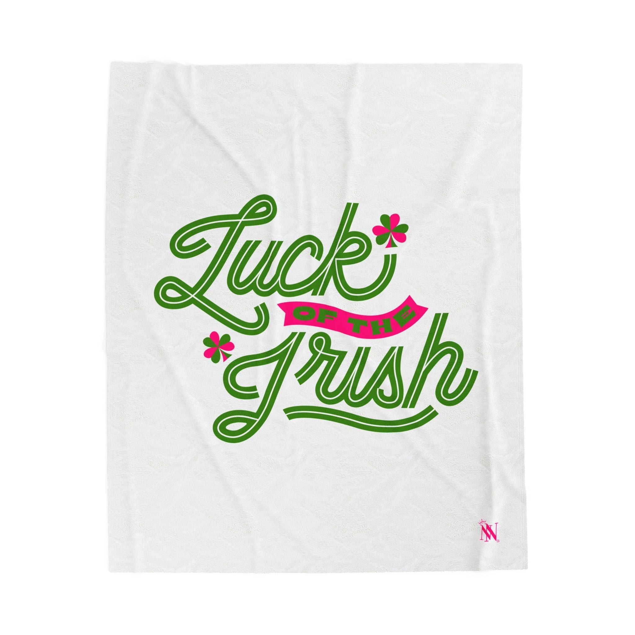 Luck of the Irish Mix Match Fun Flirty Love Blankets | Plush Gifts
