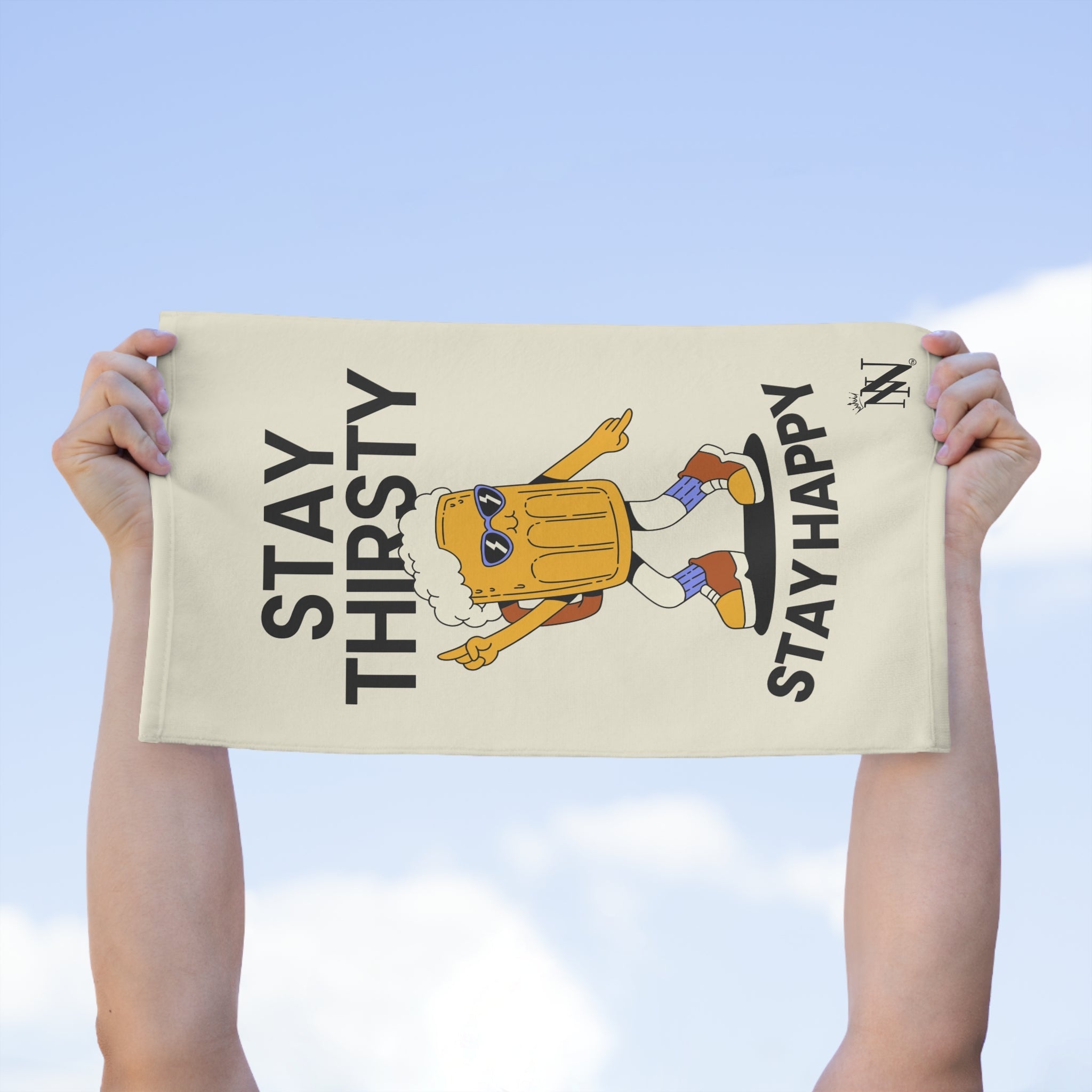 Stay Thirsty Stay Happy Microfiber Towel