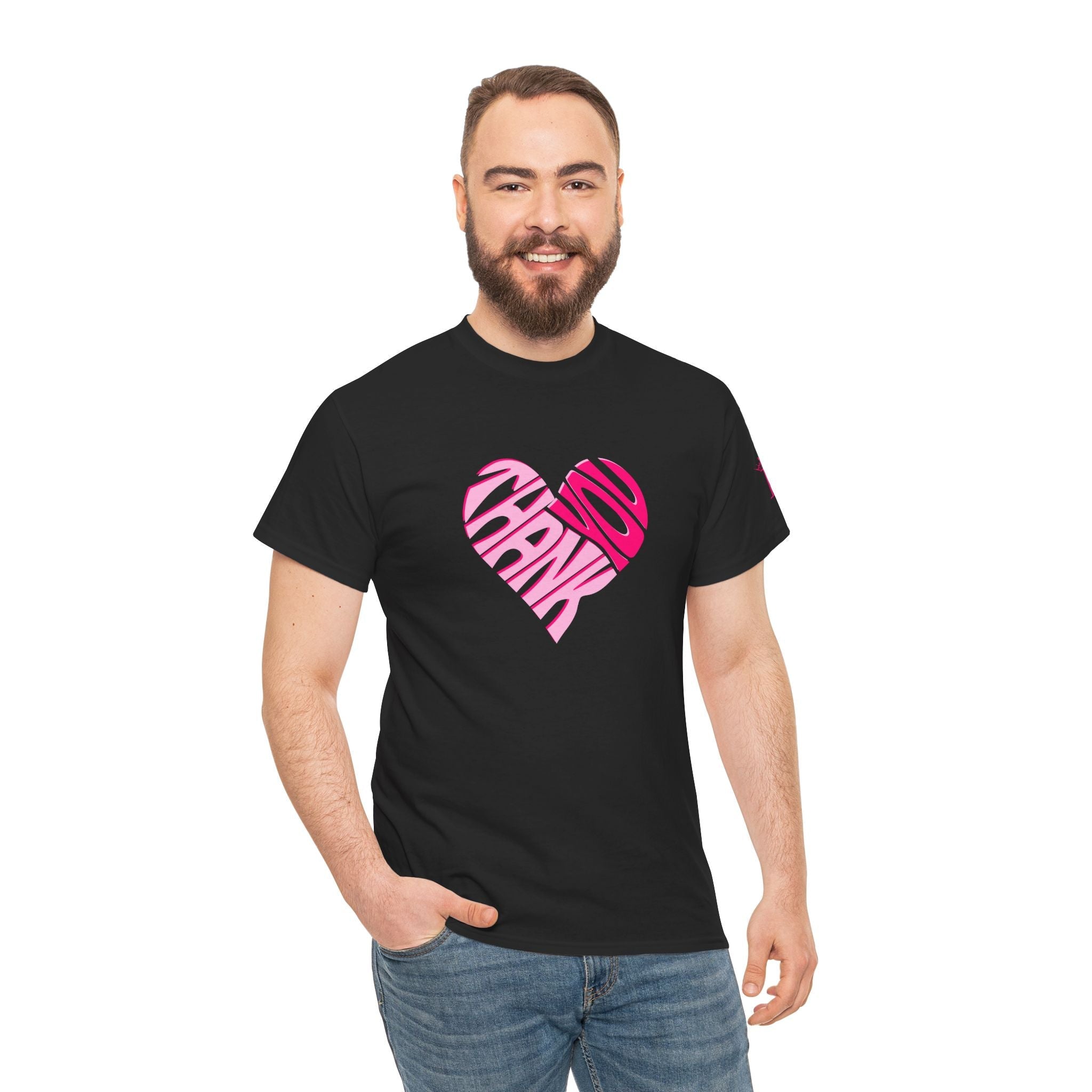 Thank You Heart | Mix & Match Cotton Unisex Fun-Flirty Lovers’ T-Shirts