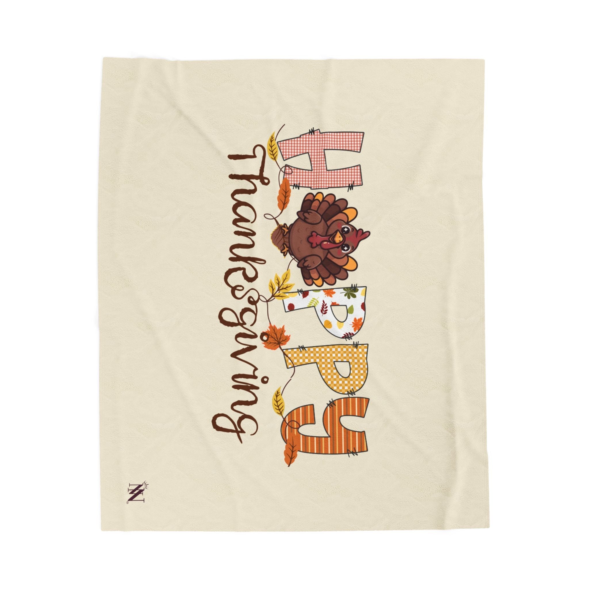 Cute Happy Thanksgiving | Mix & Match Velveteen Fun-Flirty Lovers’ Blankets
