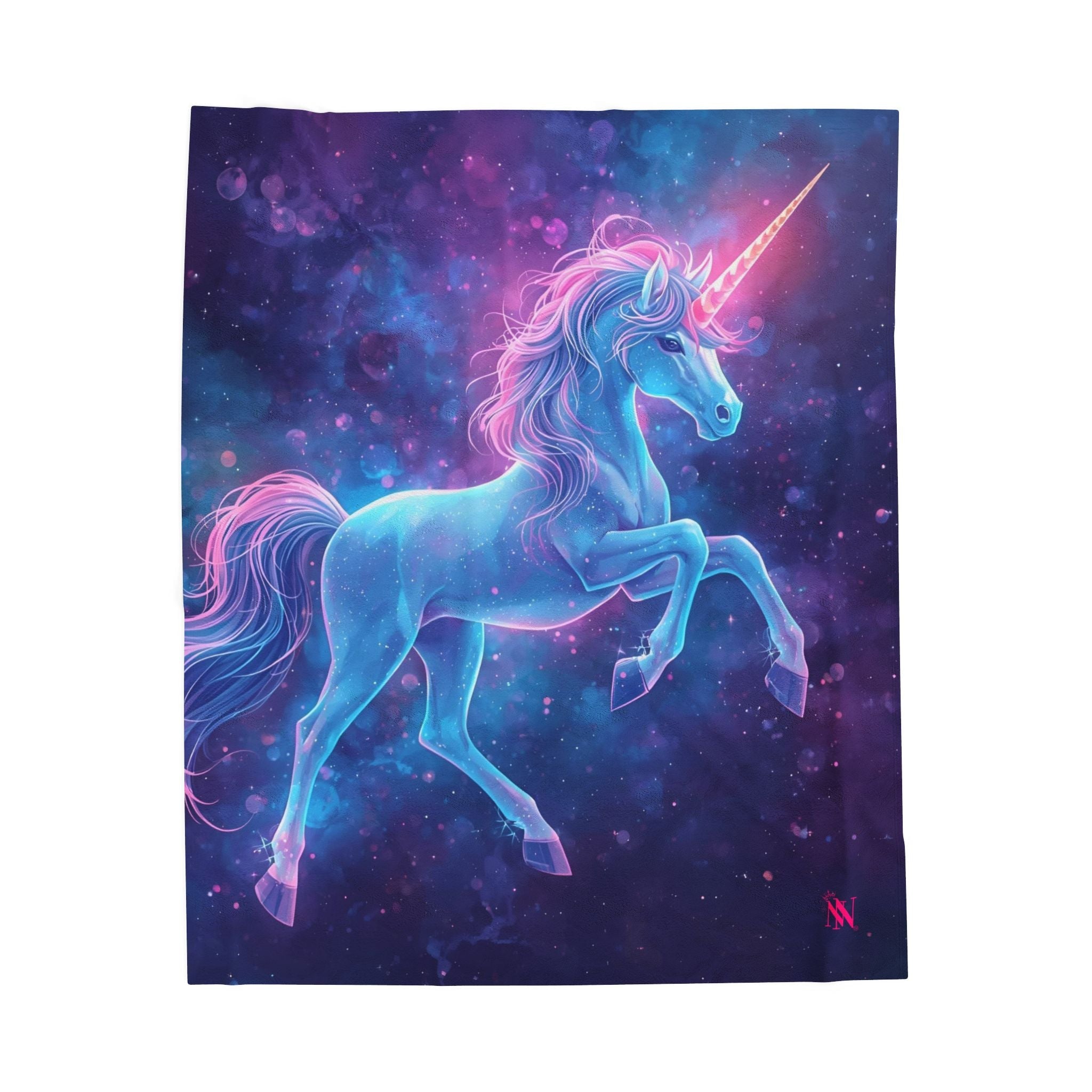 Unicorn Glow Print | Mix & Match Velveteen Fun-Flirty Lovers’ Blankets