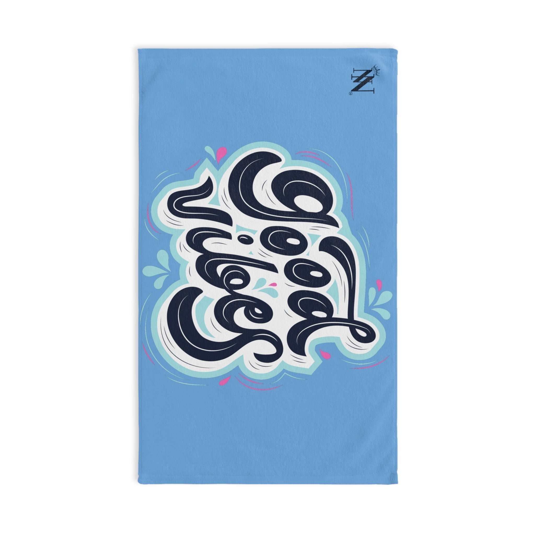 Good Vibes Blue Splash Light Blue Cum Towel