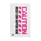 Caution: Messy Cum Happens Here | Mix & Match Original Fun-Flirty Lovers’ Towels