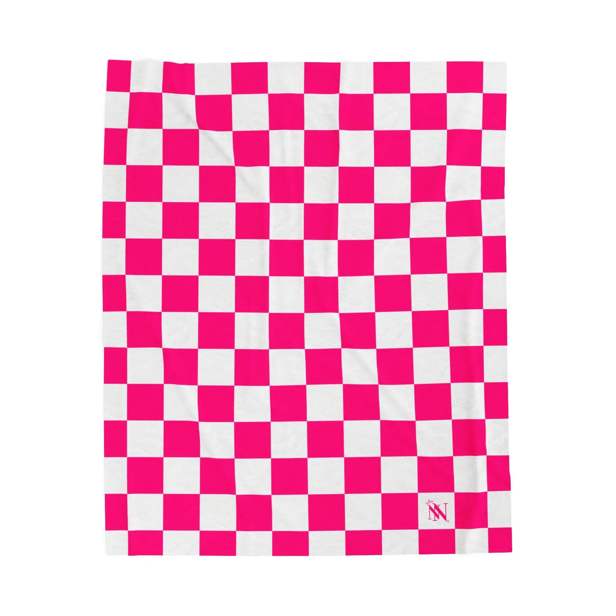 Signature Pink White Checkered | Mix & Match Fun-Flirty Lovers’ Blankets