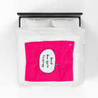 Pink Thinking With My Pussy | Mix & Match Fun-Flirty Lovers’ Blankets